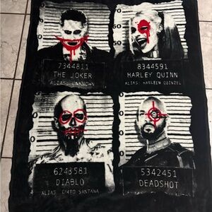 Suicide Squad Black and White Blanket